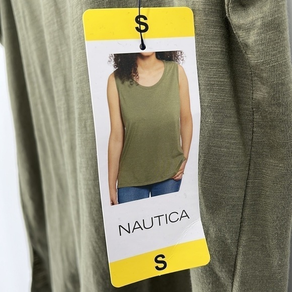 Nautica Army Green Sleeveless Tank Top Women’s Size Small New with tags! - Picture 4 of 12